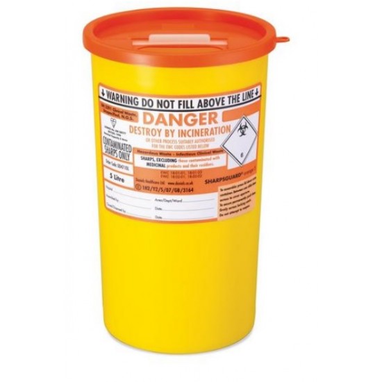 SHARPSGUARDÂ® orange Bin 5Ltr(DD471OL)