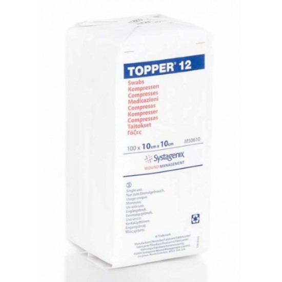 Topper 12 Swab Non-Sterile 10cm x 10cm x 100 