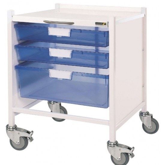 Vista 15 Trolley (2 Single Tray, 1 Double Tray) CODE:-MMTRO008