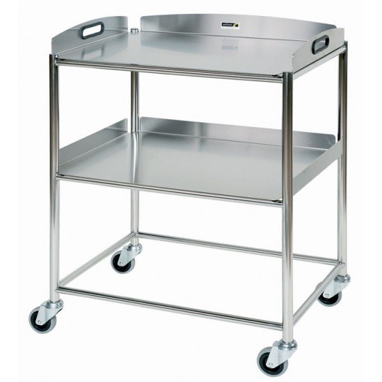 Surgical Trolley, 2 Stainless Steel Trays CODE:-MMTRO003