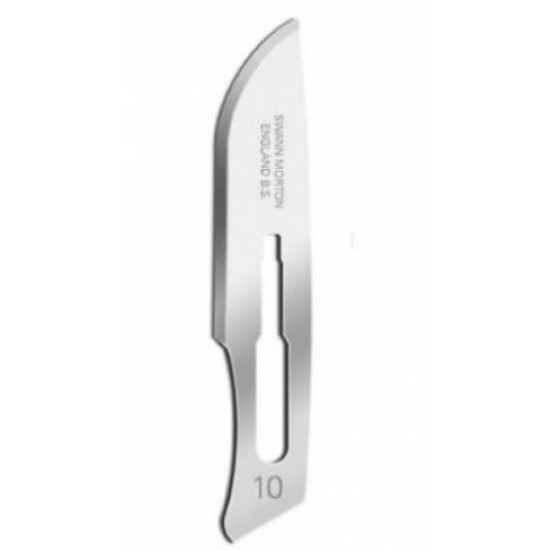 Swann Morton Sterile Surgical Blade in  Stainless Steel No. 10 (0301)