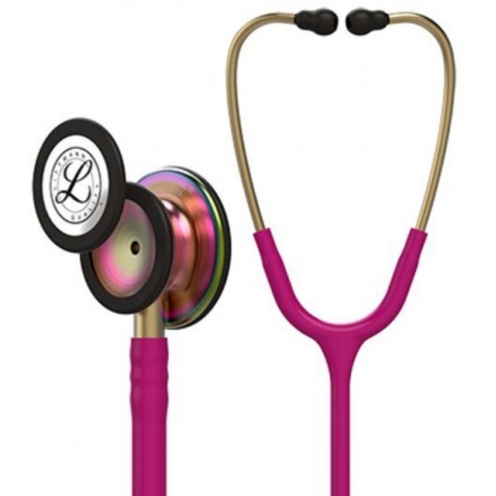 3M Littmann Classic III Stethoscope-Raspberry with Rainbow Chestpiece CODE:-MMCSTE20/LRRC