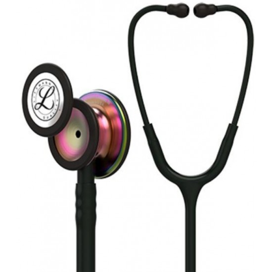 3M Littmann Classic III Stethoscope - Black with Rainbow Chest-piece CODE:-MMCSTE20/LBR