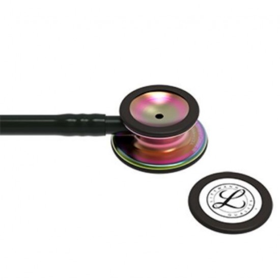 3M Littmann Classic III Stethoscope - Black with Rainbow Chest-piece CODE:-MMCSTE20/LBR