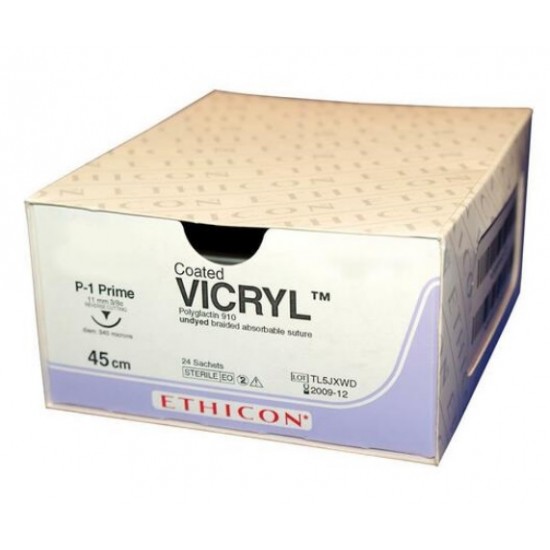 Coated Vicryl undyed 3 - W9525T