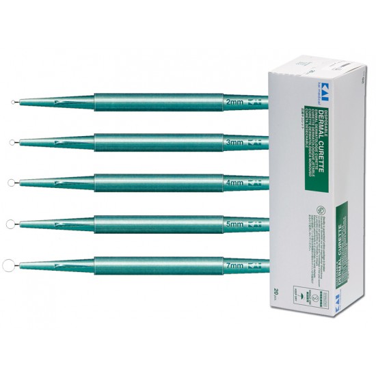 KAI Dermal Curette 7mm x 20