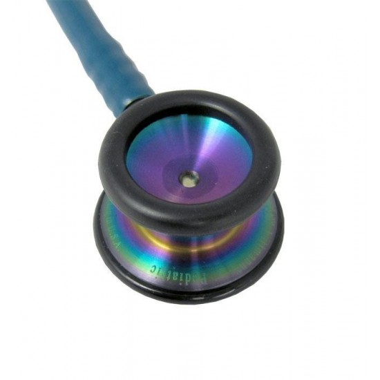 Littmann Classic II S.E. Rainbow Edition -Rainbow Finish Chestpiece & Eartubes - Caribbean Blue Tube