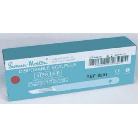 Swann Morton Disposable Scalpel No. 12 (0504)