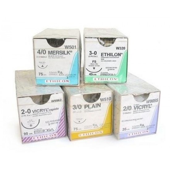 Mersilk suture Black 6 - W812