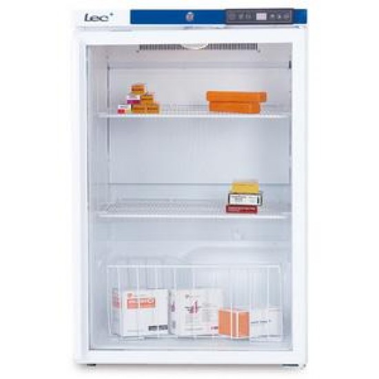 Lec PG307 107 Litre Benchtop/Undercounter Pharmacy Fridge with Glass Door