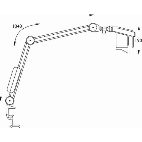 LHH 10 With Ceiling Mount Examination Luminaire