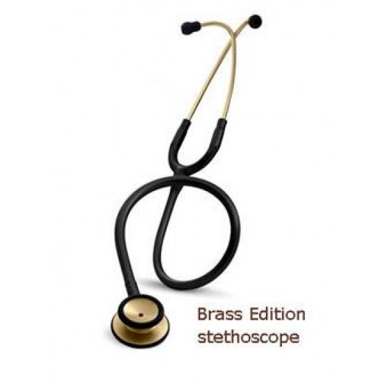 Littmann Classic II S.E. Brass Edition -Brass Finish Chestpiece & Eartubes - Black Tube